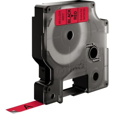 Dymo Schriftband-Kassette D1 9mmx7m sw auf rt