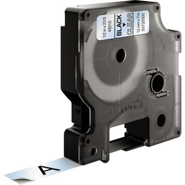 Dymo Schriftbandkassette D1 12mmx7m sw auf tr