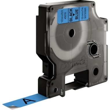 Dymo Schriftbandkassette D1 12mmx7m sw auf bl