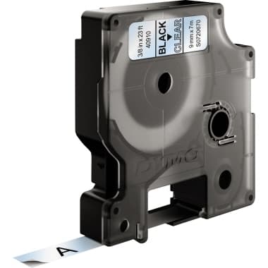 Dymo Schriftband-Kassette D1 9mmx7m sw auf transp.