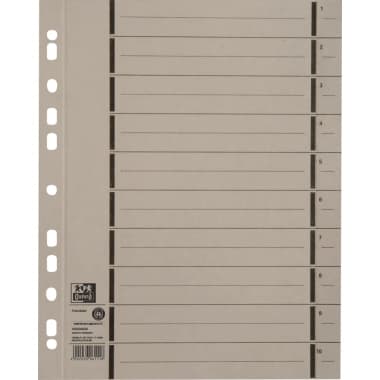 Oxford Trennblatt DIN A4 250g Karton gr 100 St.