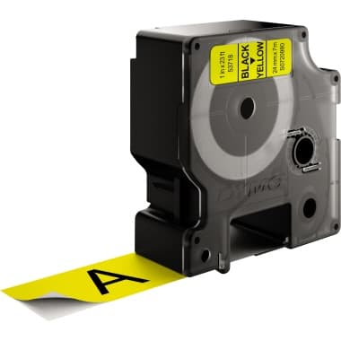 Dymo Schriftbandkassette D1 24mmx7m sw auf ge