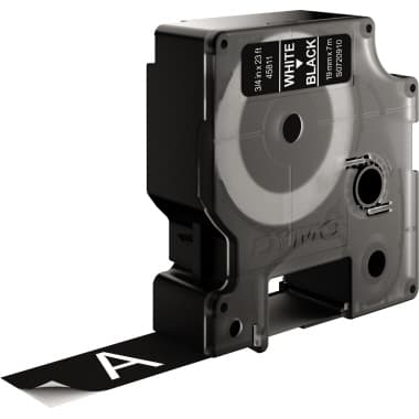 Dymo Schriftbandkassette D1 19mmx7m ws auf sw