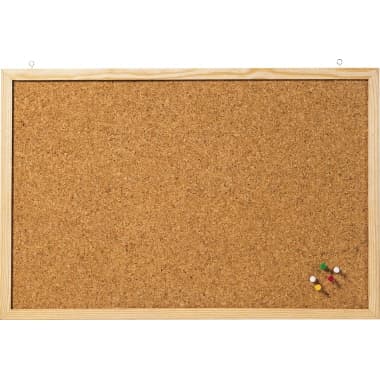 Franken Korktafel 120x80cm Naturrahmen