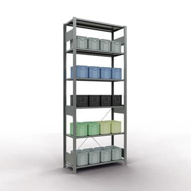 Schulte Regal MULTIplus150 2500x1000x400mm 6Böden vz