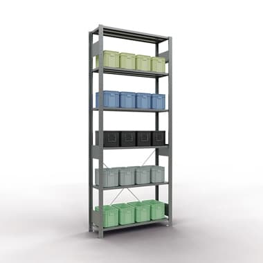 Schulte Regal MULTIplus150 2.500x1.000x300mm 6Böden vz