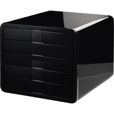 HAN Schubladenbox i-Box DIN C4 5Schubfächer sw