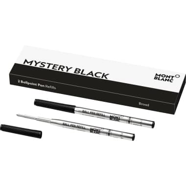Montblanc Kugelschreibermine mystery black B sw 2St