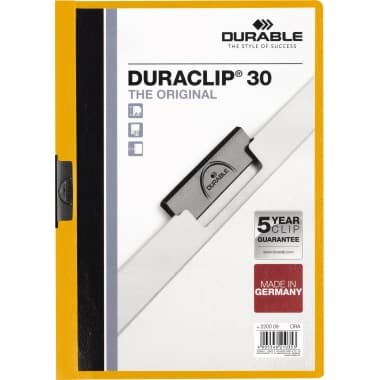 Durable Klemmmappe DURACLIP 30 DIN A4 Hartfolie or