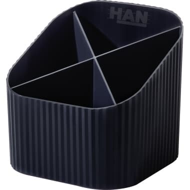 HAN Stifteköcher KARMA 4Fächer schwarz
