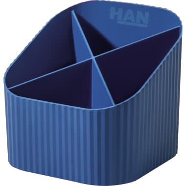 HAN Stifteköcher KARMA 4Fächer blau