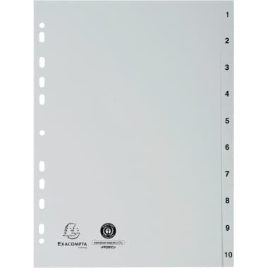 Exacompta Register A4 PP 1-10 gr