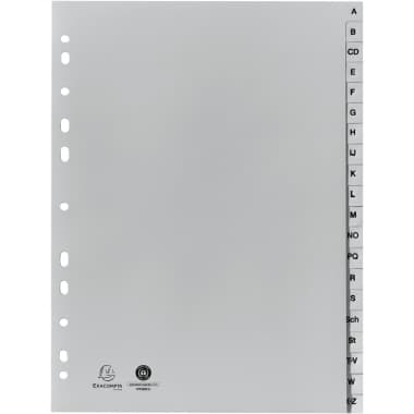 Exacompta Register DIN A4 20tlg A-Z PP grau