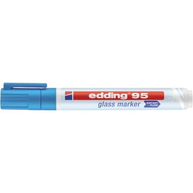 edding Glasboardmarker 95 1,5-3mm Rundspitze hellblau