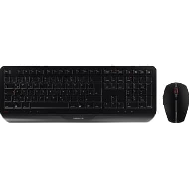 Cherry Tastatur-Maus-Set Gentix JD-7000DE sw