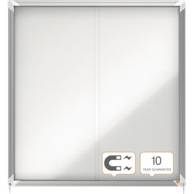 Nobo Schaukasten 97,2x100x 5,4cm innen 12 x DIN A4 ws/si