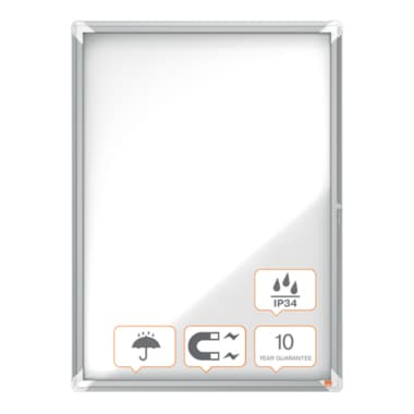 Nobo Schaukasten 75,2x100x4,5cm 9xDIN A4 ws/si