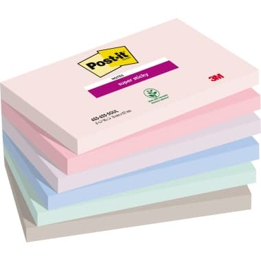 Post-it Haftnotiz Super Sticky Notes 127x76mm 6x90Bl