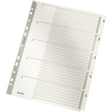 Leitz Register DIN A4 1-5 volle Höhe 160g Karton gr