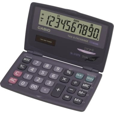 Casio Taschenrechner 10stellig Solar/Batterie