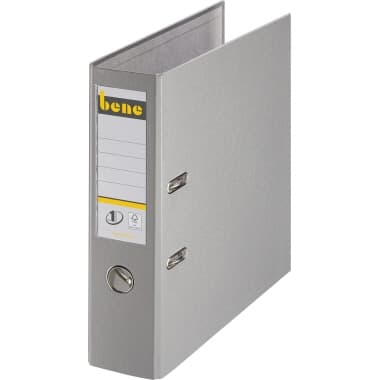 Bene Ordner DIN A4 80mm PP grau