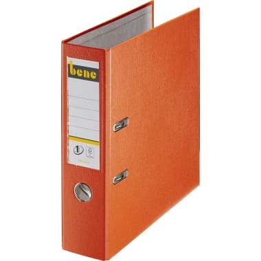 Bene Ordner DIN A4 80mm PP orange