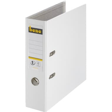 Bene Ordner DIN A4 80mm PP weiß