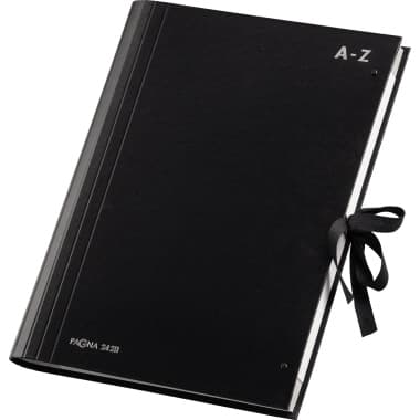 Pagna Vorordner DIN A4 A-Z 20Fächer PVC/Hartpappe sw