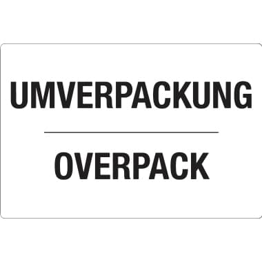DR-Label Versandetikett Umverpackung 80x120mm 500St.