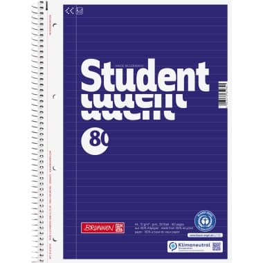 Brunnen Collegeblock A4 lin. 80Bl RCP bl