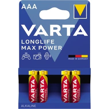 Varta Batterie Max Tech AAA Micro LR03 1,5V 4 St.