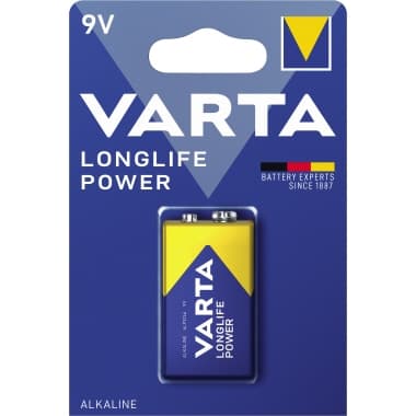 Varta Batterie Longlife Power E-Block 9V 580mAh