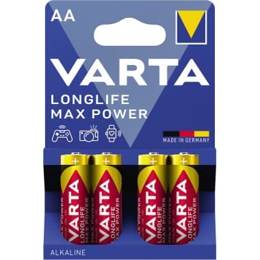 Varta Batterie Max Tech AA Mignon LR6 1,5V 4 St.