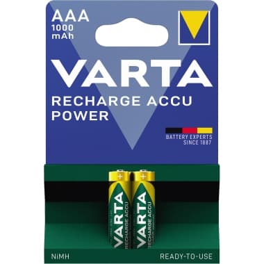 Varta Akku Ready2Use AAA Micro HR03 1.000mAh 2 St.