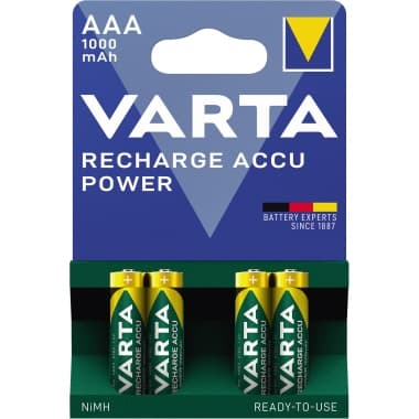 Varta Akku Professionlal Micro AAA 1.000mAh 4 St.