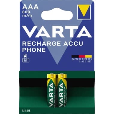 Varta Akku Phone Accu AAA Micro T398 800mAh 2 St.