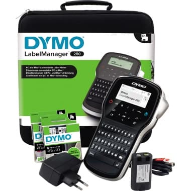 Dymo Beschriftungsgerät LM 280 6-12mm Koffer sw