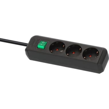 brennenstuhl Steckerleiste Eco-Line Schalter 3fach sw