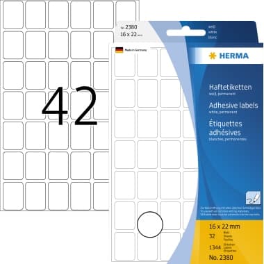 Herma Vielzwecketikett 16x22mm Papier ws 1.344 St.