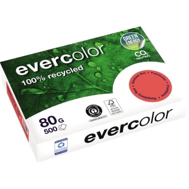 Clairefontaine Kopierpapier A4 80g himbeerrot 500Bl.