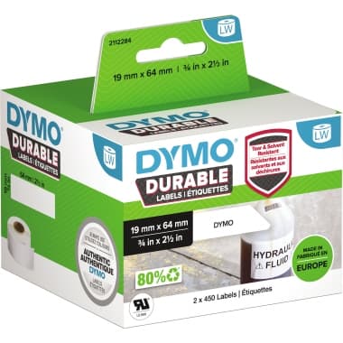 Dymo Etikett 19x64mm ws 2x450 St.