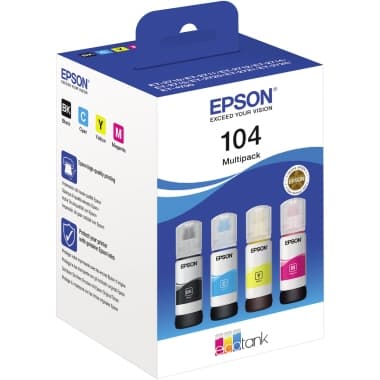 Epson Nachfülltinte 104 c/m/y/bk 27.000S 4x65ml 4St