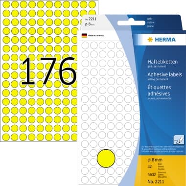 Herma Markierungspunkt 8mm Papier ge 5.632 St.