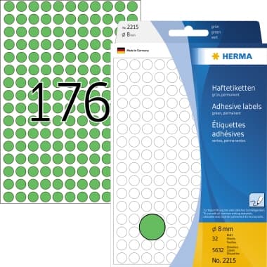 Herma Markierungspunkt 8mm Papier gn 5.632 St.