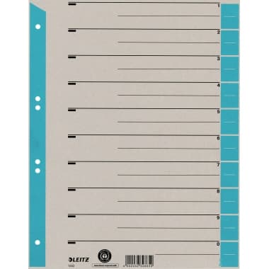 Leitz Trennblatt DIN A4 Karton Tab h.bl 25 St.