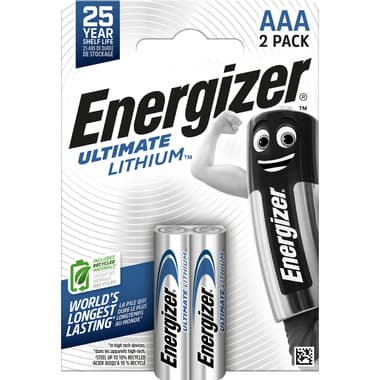Energizer Batterie Ultimate Lithium AAA Micro L92 2 St.