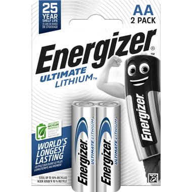 Energizer Batterie Ultimate Lithium AA Mignon L91 2 St.