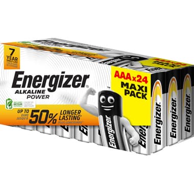 Energizer Batterie Alkaline Power AAA 24 St.