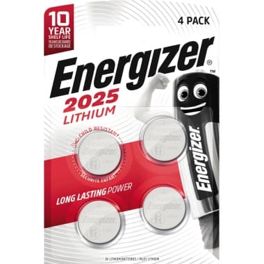 Energizer Knopfzelle CR2025 Lithium 4 St.