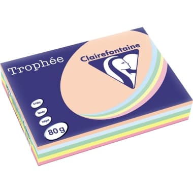 Clairefontaine Kopierpapier A4 80g pastell sort. 500Bl.